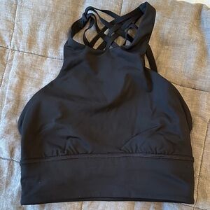 Lululemon Athletica Black Strappy Sports Bra